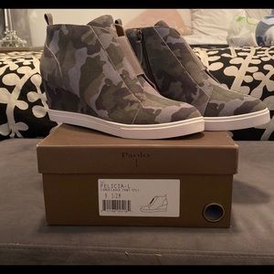 Brand New Camo Heel Sneaker by Paolo